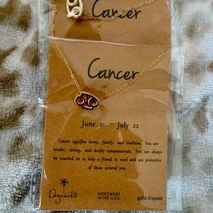Cancer zodiac necklace